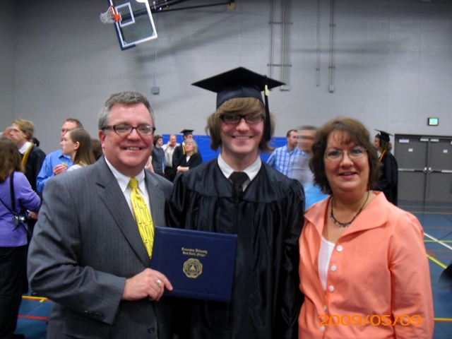 Our oldest son, Benjamins  graduation from Cornerstone University in May. BA in Philosophy and a minor in music.